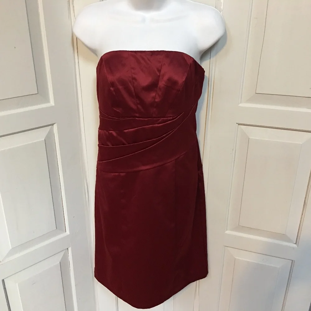 The Limited Satiny Red Dress 4 - Picture 1 of 8
